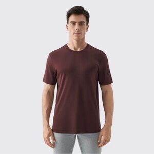 Men's Relaxed Fit Wine Color Tshirt